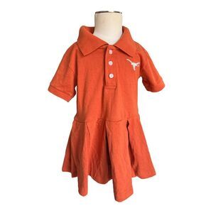 NWT Baby Girls UT University Texas Austin Texas Longhorns Polo Dress - Sz 12 mo